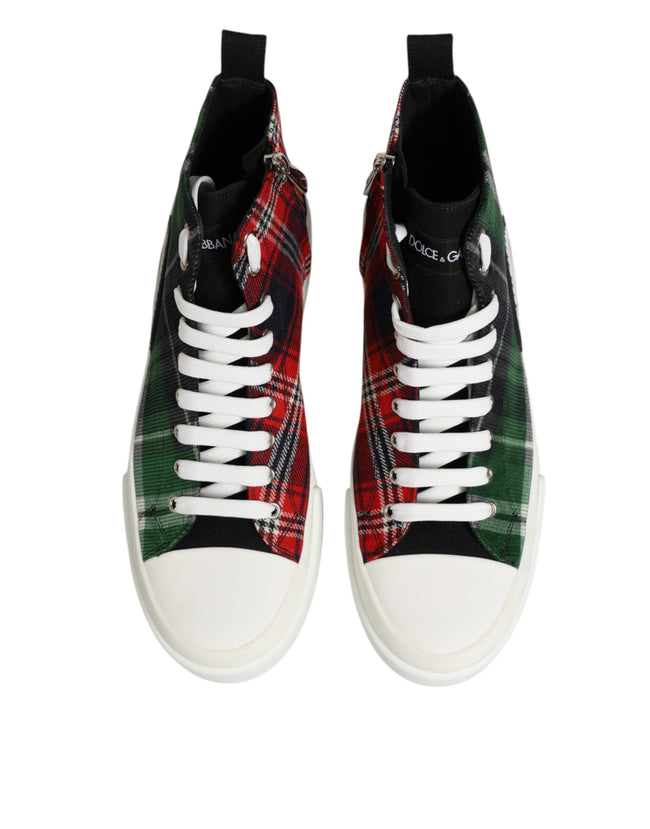 Dolce & Gabbana Multicolor High-Top-Sneaker für Herren aus Baumwolle