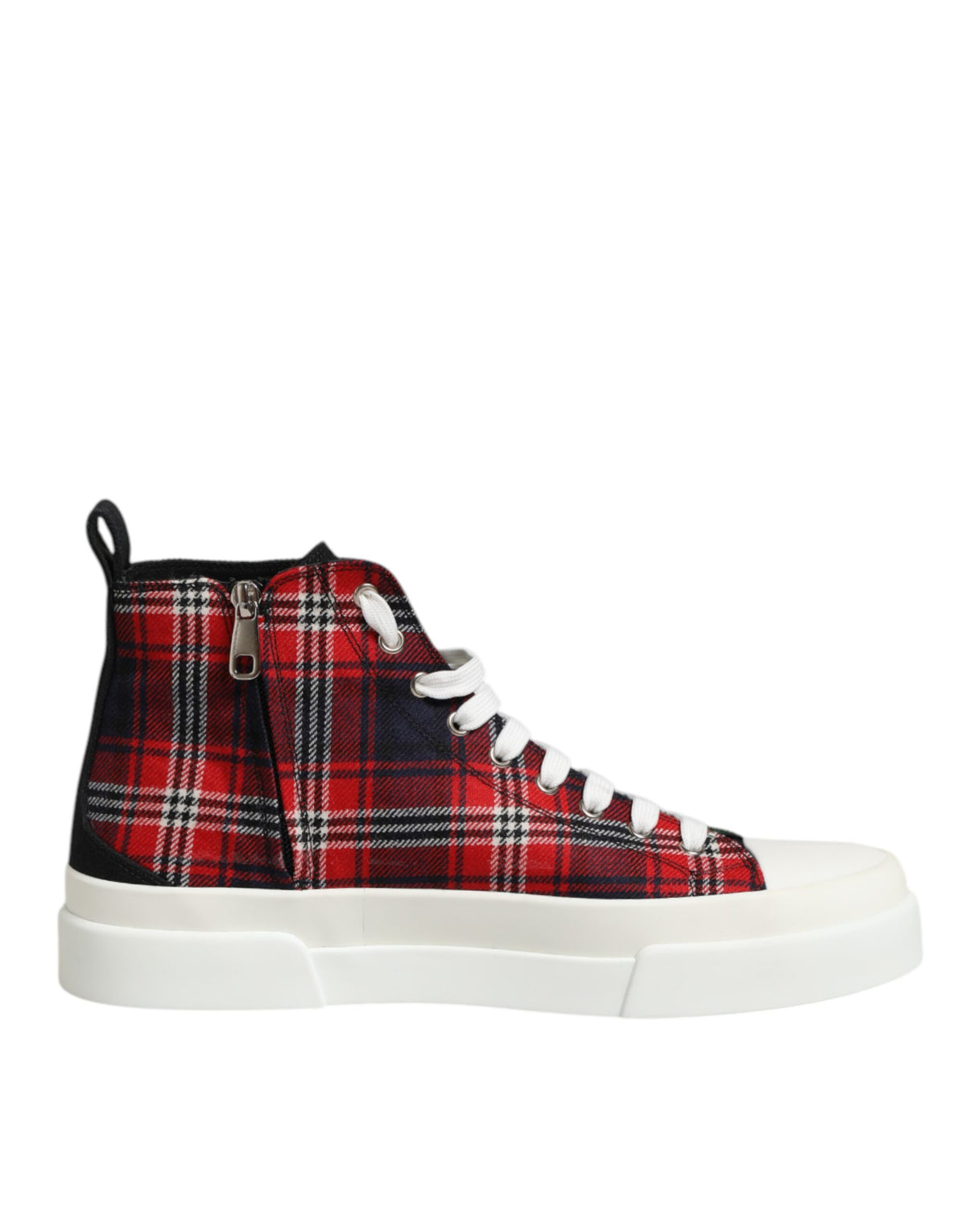 Dolce & Gabbana Multicolor Cotton High Top Men's Sneakers Shoes
