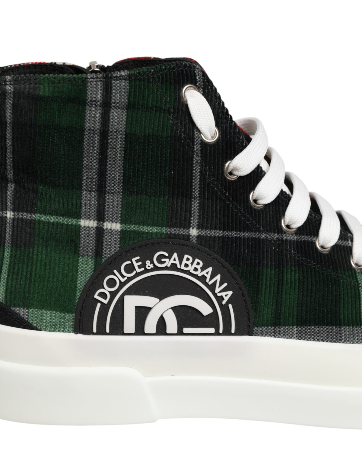 Dolce & Gabbana Multicolor Cotton High Top Men's Sneakers Shoes