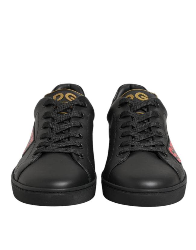 Dolce & Gabbana Schwarze Street Life Low Top Herren-Sneaker