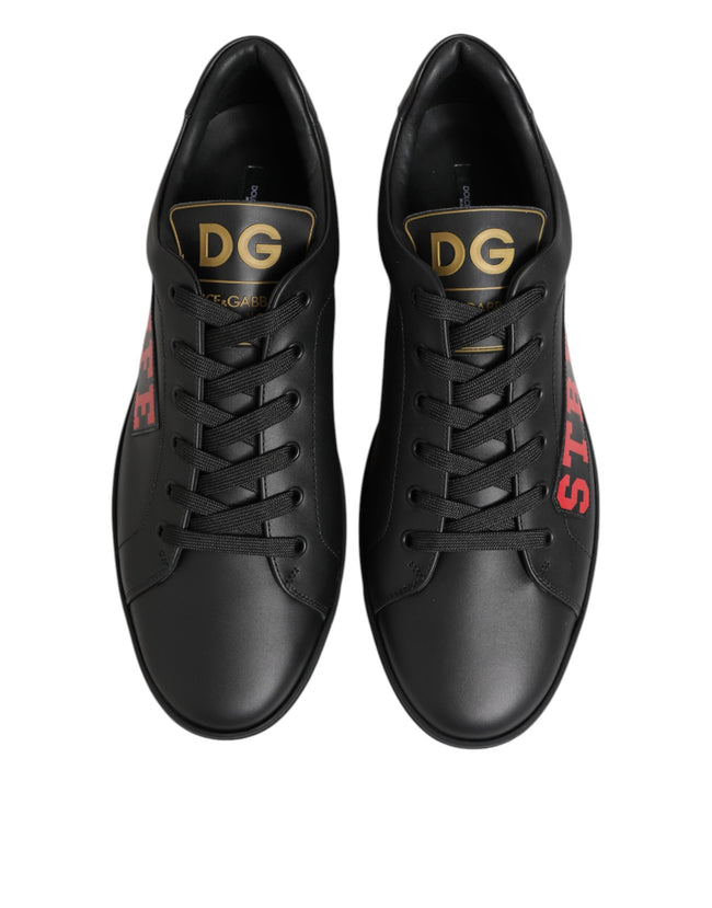 Dolce & Gabbana Schwarze Street Life Low Top Herren-Sneaker