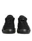 Dolce & Gabbana Schwarz Lace Up Wave Low Top Männer Sneaker Schuhe