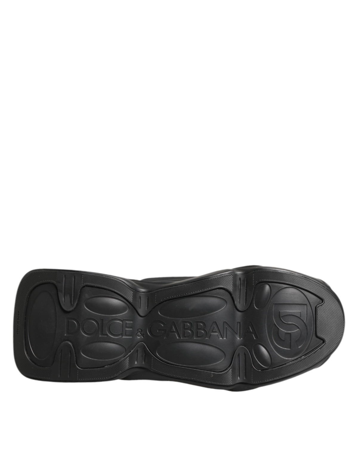 Dolce & Gabbana Black Lace Up Wave Low Top Men's Sneaker Shoes