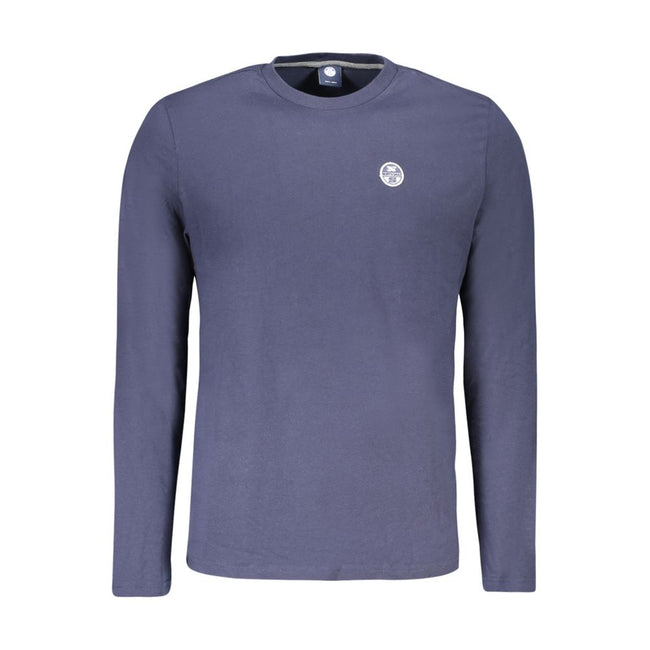 North Sails Blaues Baumwoll-T-Shirt für Herren