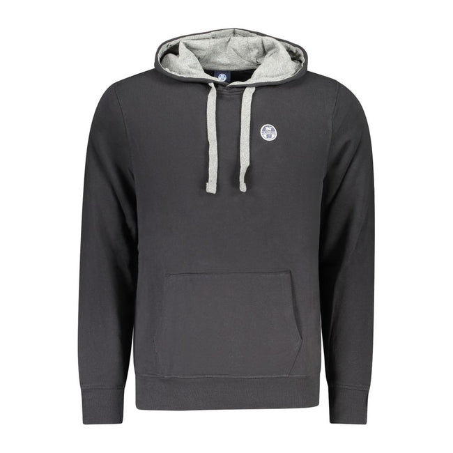North Sails Schwarzer Baumwoll-Herren-Sweatshirt