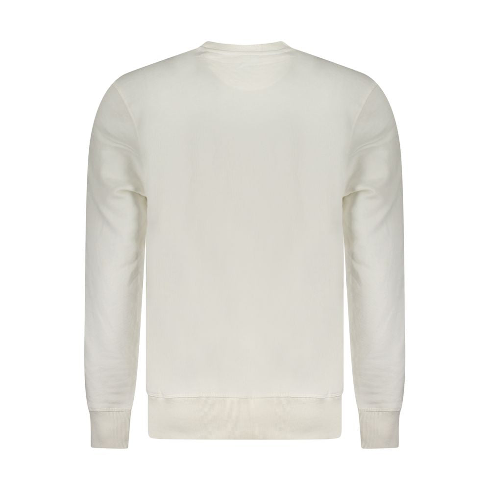 North Sails Bianco Baumwoll-Sweatshirt für Herren