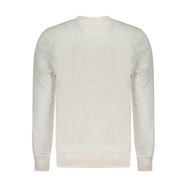 North Sails Bianco Baumwoll-Sweatshirt für Herren