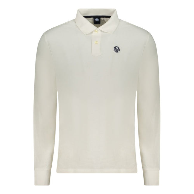 North Sails Weißes Herren-Poloshirt aus Baumwolle