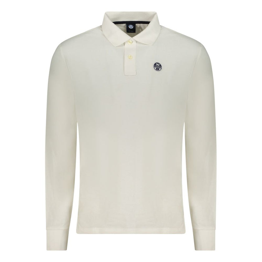 North Sails Weißes Herren-Poloshirt aus Baumwolle
