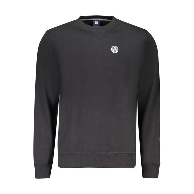 North Sails Schwarzer Baumwoll-Herren-Sweatshirt