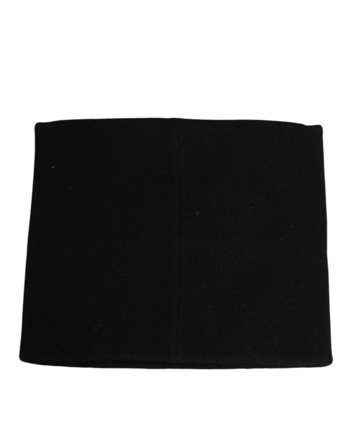 Dolce & Gabbana Black D&G Logo Cashmere Knit Scarf for Men One Size