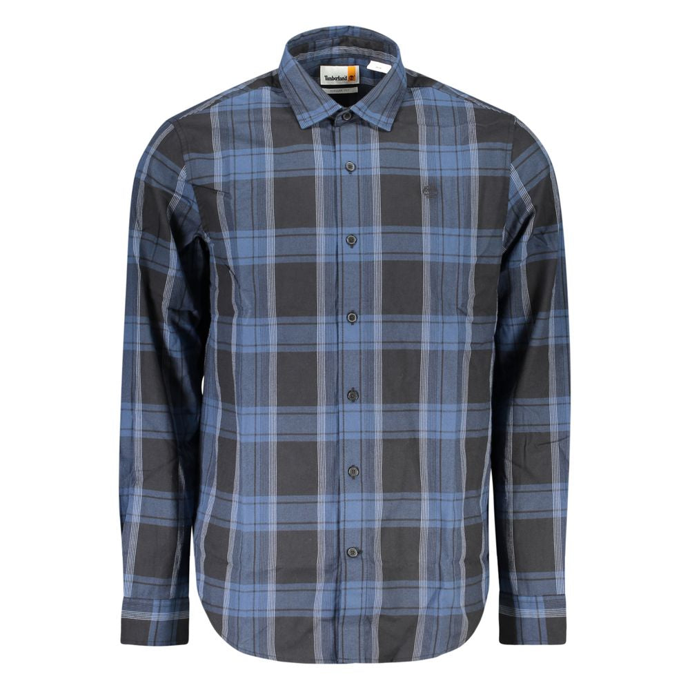 Men's Timberland shirt in blue cotton