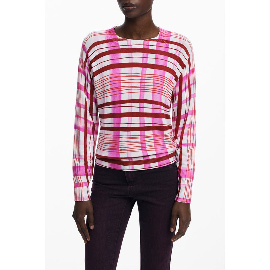 Desigual Pink Viscose Women's Sweater