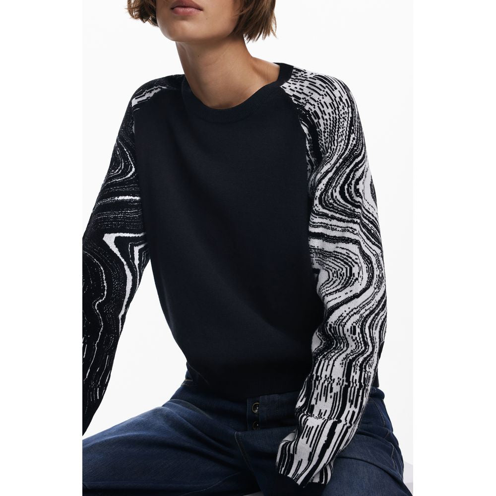 Desigual Schwarzer Damenpullover aus Polyester