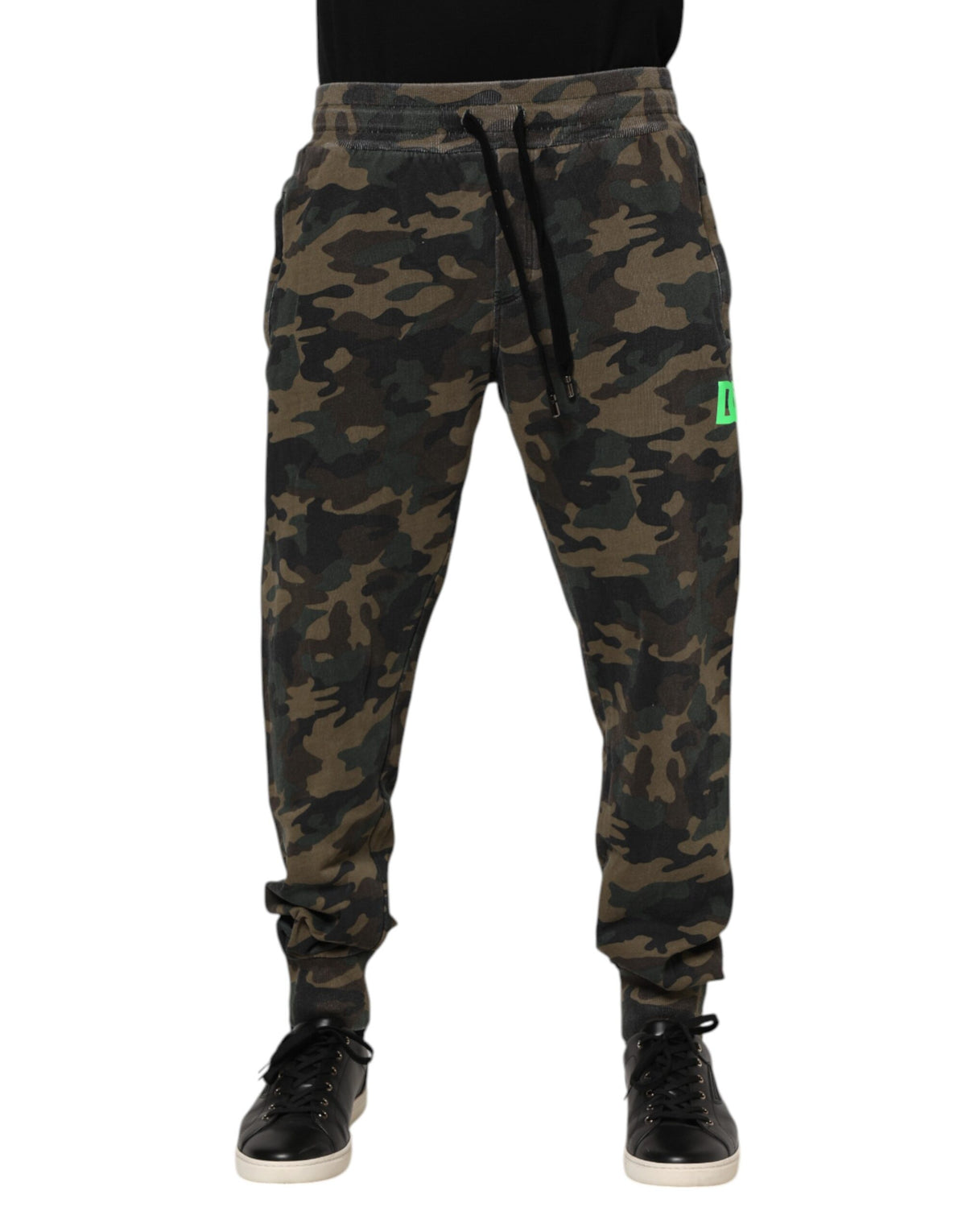 Dolce & Gabbana Multicolor Camouflage Cotton Men's Jogger Pants
