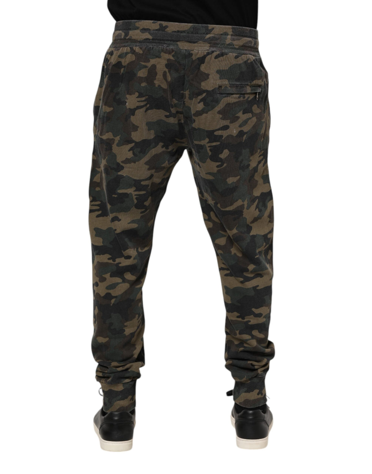 Dolce & Gabbana Multicolor Camouflage Cotton Men's Jogger Pants
