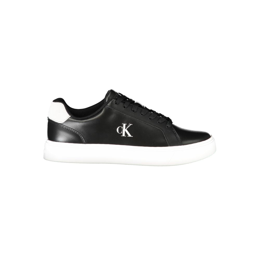 Calvin Klein Men's Black Polyurethane Sneakers