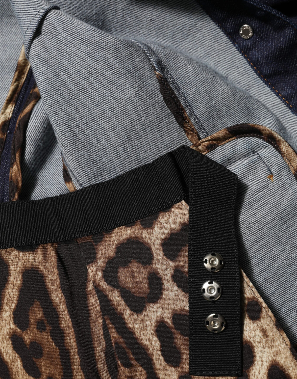 Dolce & Gabbana Dark Blue Collared Cotton Denim Jacket