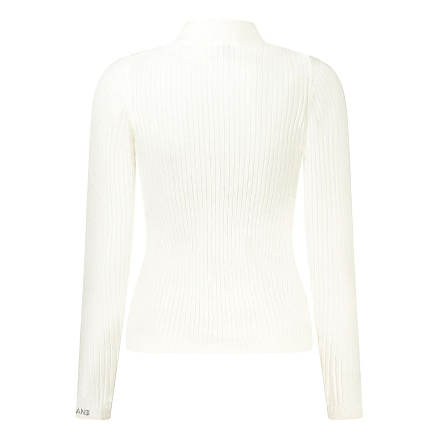 Pepe Jeans Women's White Cotton Sweater