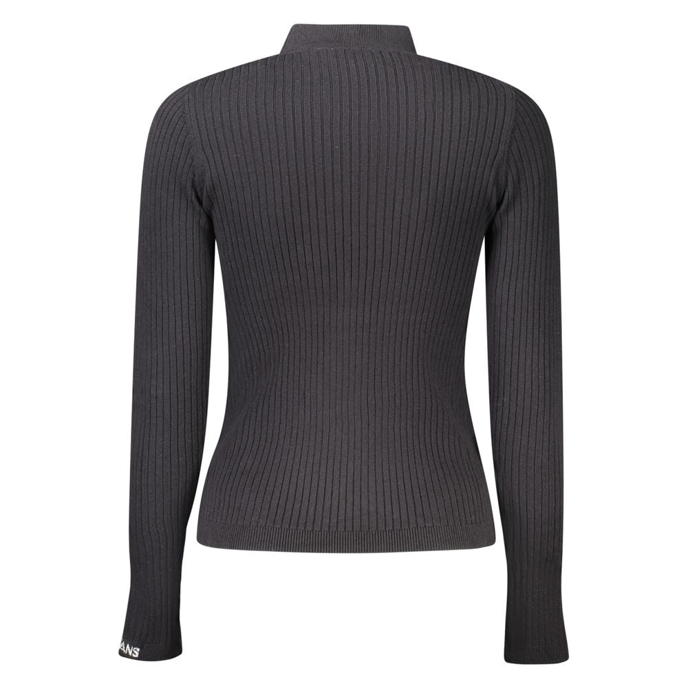Pepe Jeans Women's Black Cotton Knit Sweater
