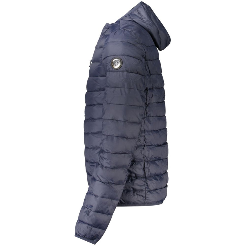 Cavalli Class Blu Polyester Herrenjacke