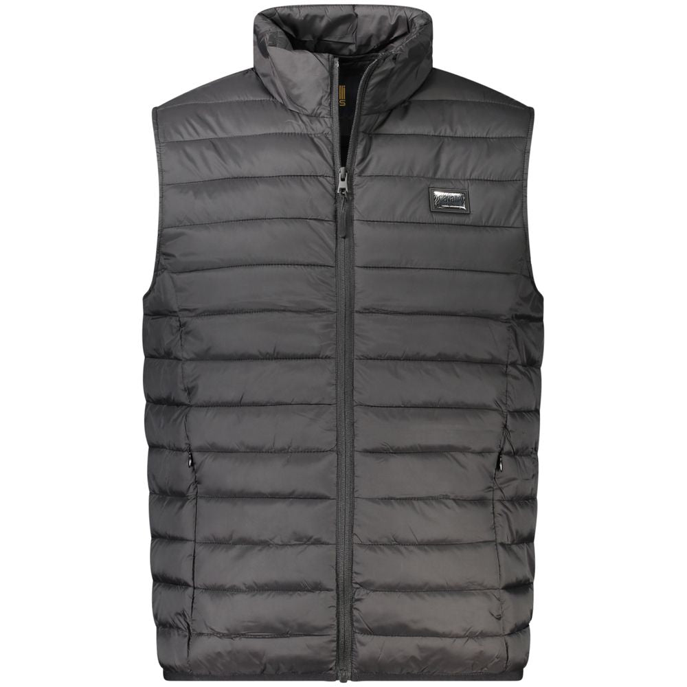 Cavalli Class Black Polyester Jackets & Coats