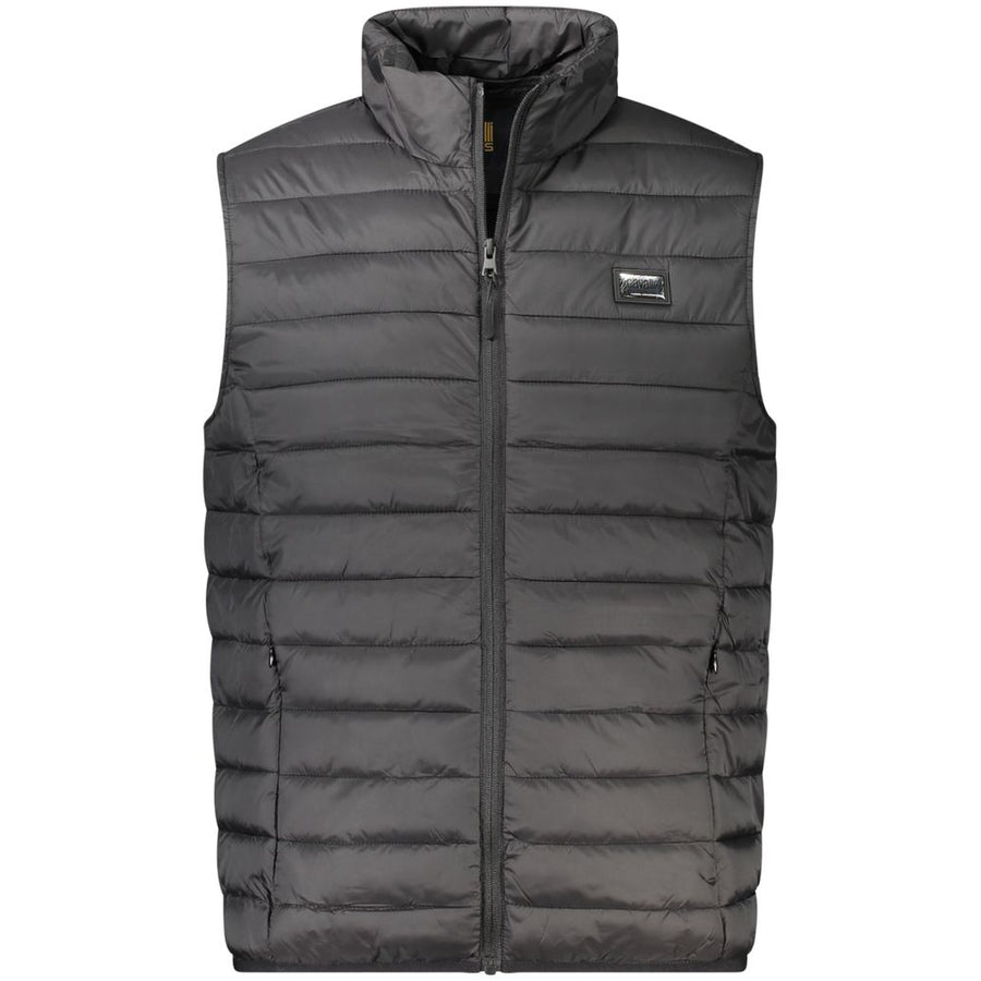 Cavalli Class Black Polyester Jackets & Coats