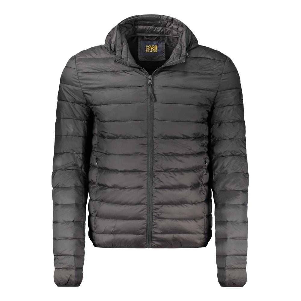 Cavalli Class Men's Black Polyester Jacket