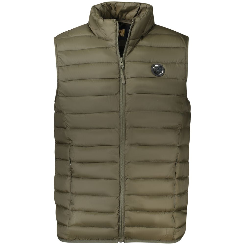 Cavalli Class Men's Jacket in Green Polyester