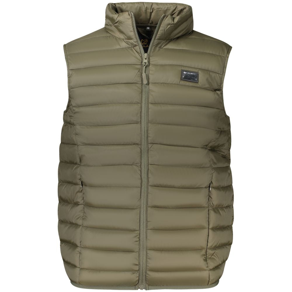 Cavalli Class Green Polyester Parka