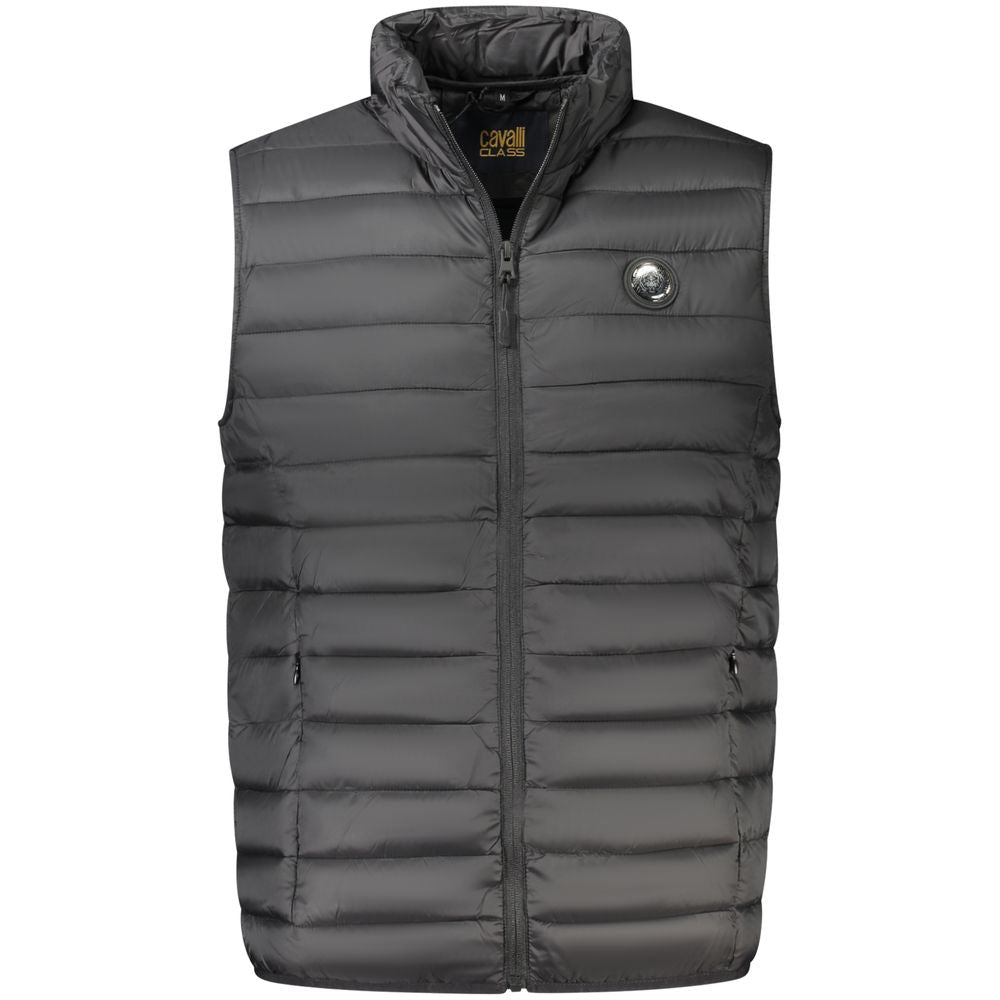 Cavalli Class Men's Black Polyester Jacket