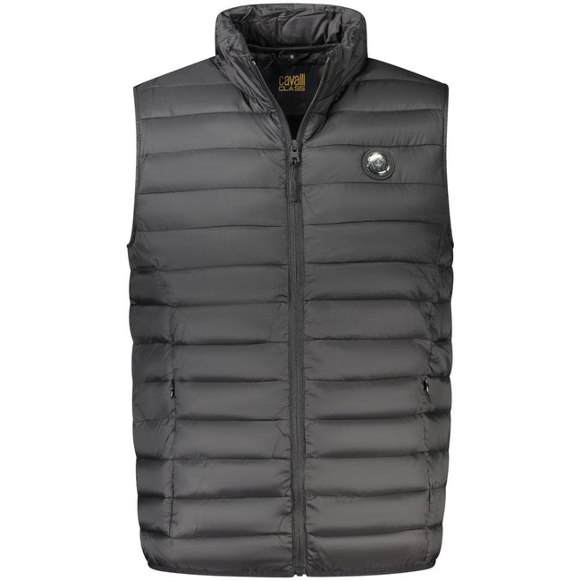 Cavalli Class Schwarze Herrenjacke aus Polyester