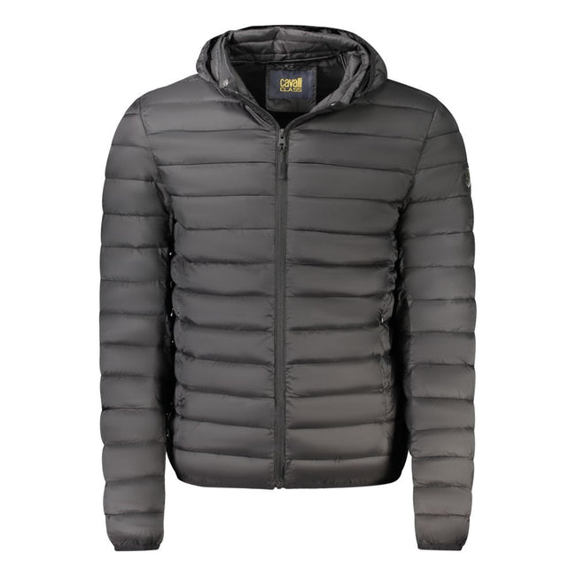 Cavalli Class Schwarze Herrenjacke aus Polyester