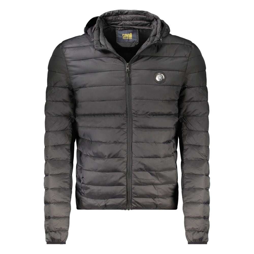 Cavalli Class Men's Black Polyester Jacket
