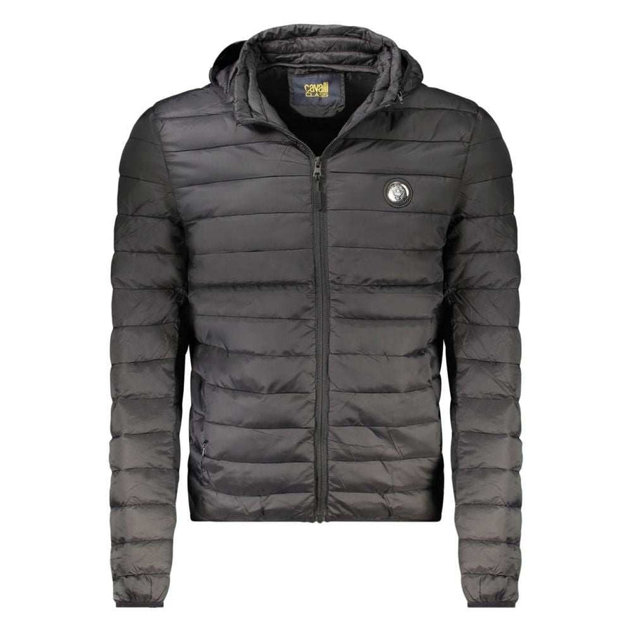Cavalli Class Men's Black Polyester Jacket