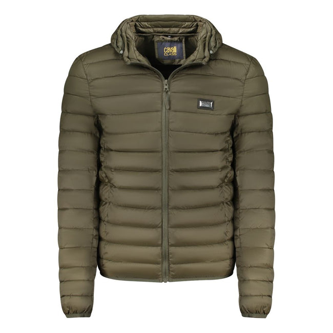 Cavalli Class Grüner Parka aus Polyester