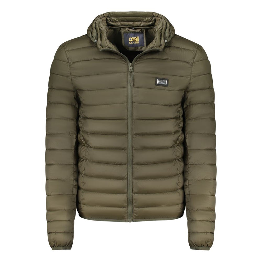 Cavalli Class Grüner Parka aus Polyester