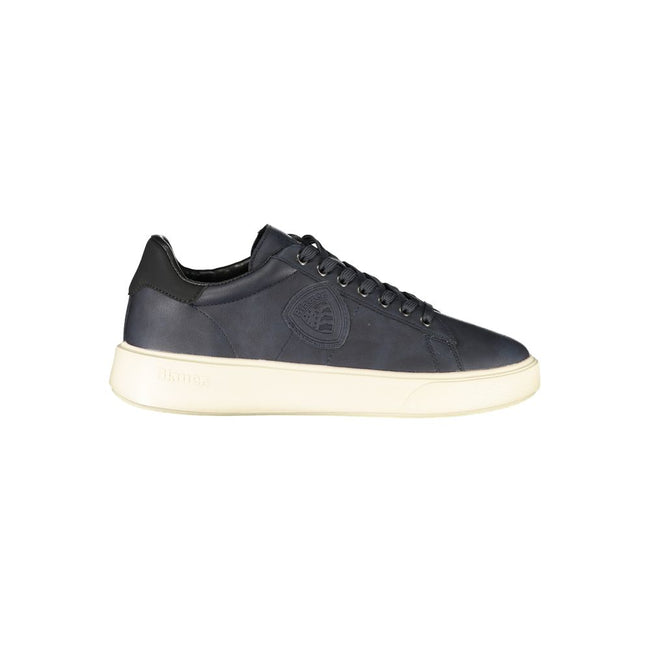 Blauer Sneaker aus Polyurethan für Herren