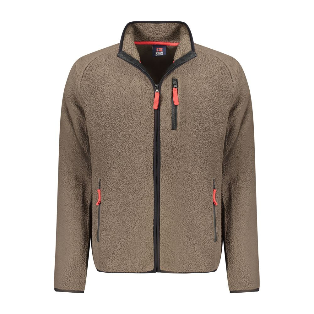 Norway 1963 Marrone Polyester Herren Sweatshirt