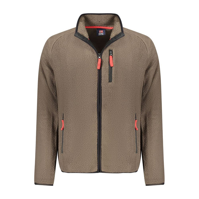 Norway 1963 Marrone Polyester Herren Sweatshirt
