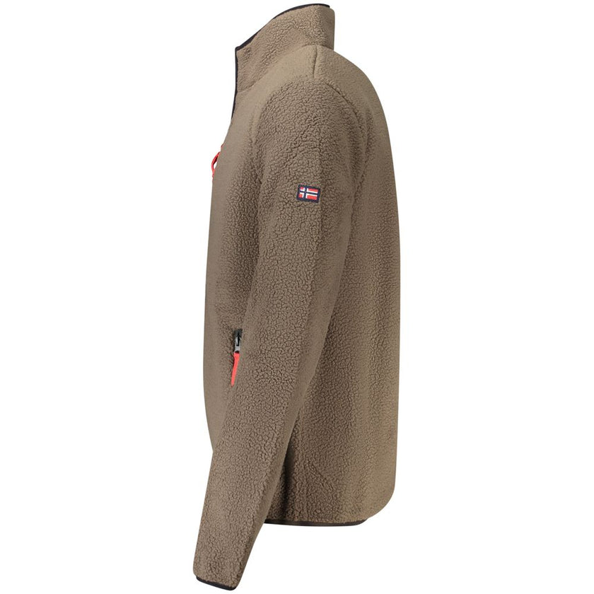 Norway 1963 Marrone Polyester Herren Sweatshirt