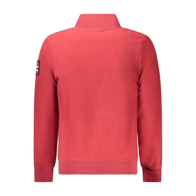Norway 1963 Rotes Polyester-Sweatshirt für Herren