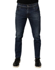 Dolce & Gabbana Herren Skinny-Fit-Jeans aus Stretch-Baumwolle in Blau