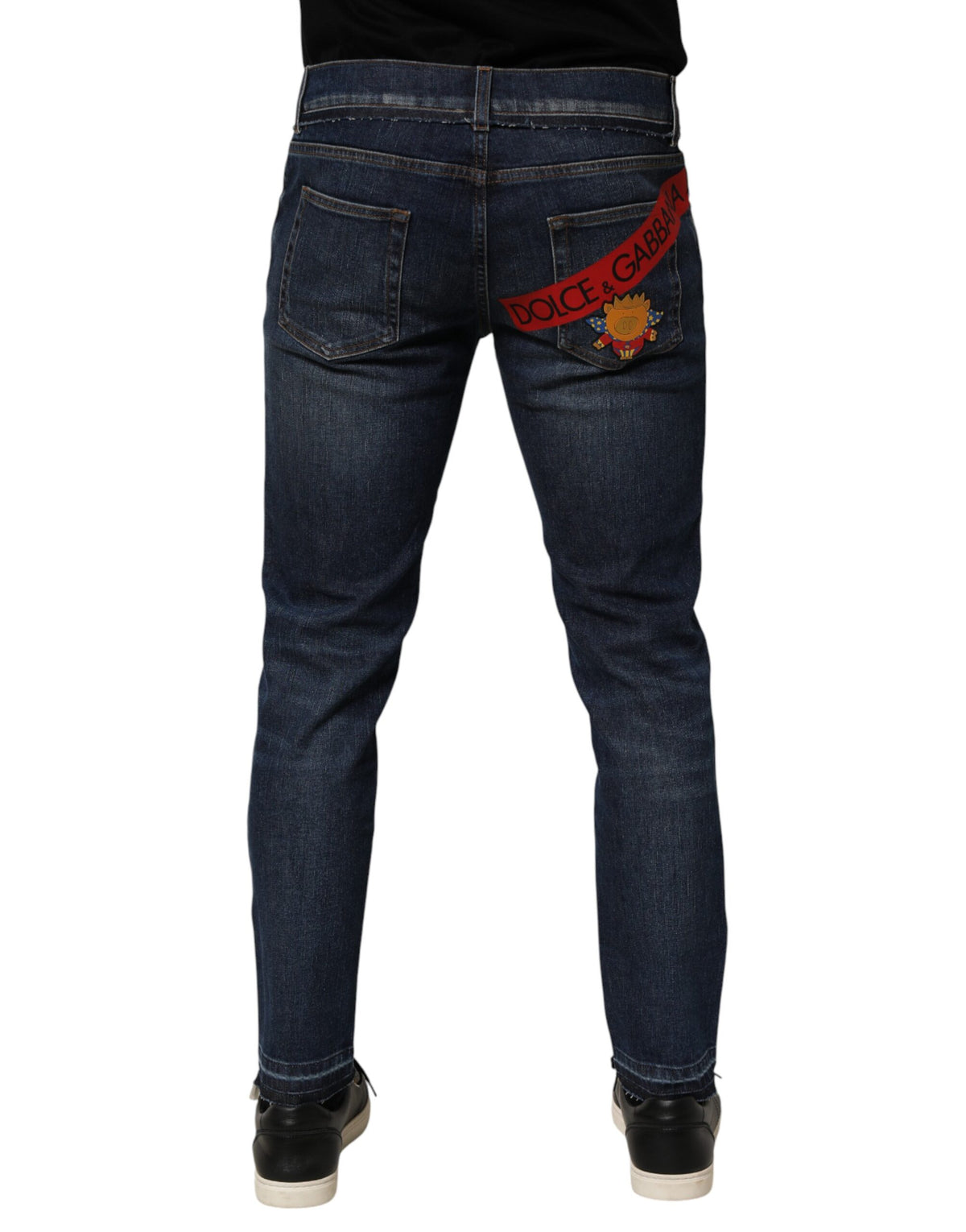 Men's Dolce & Gabbana Blue Stretch Cotton Skinny Fit Jeans