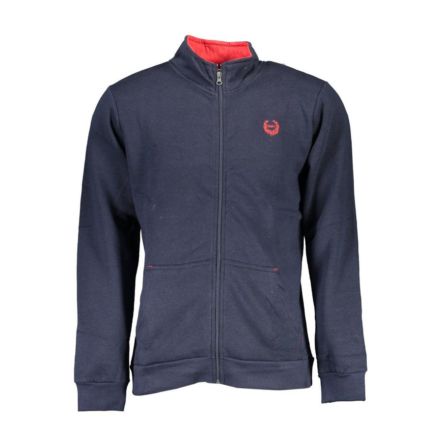 Gianmarco Venturi Blauer Herren-Sweatshirt aus Polyester