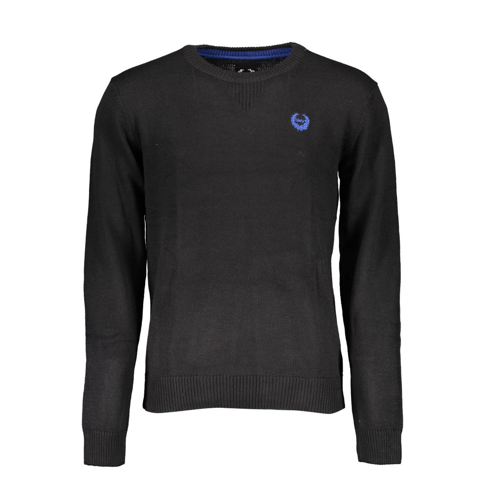 Gianmarco Venturi Men's Black Cotton Sweater