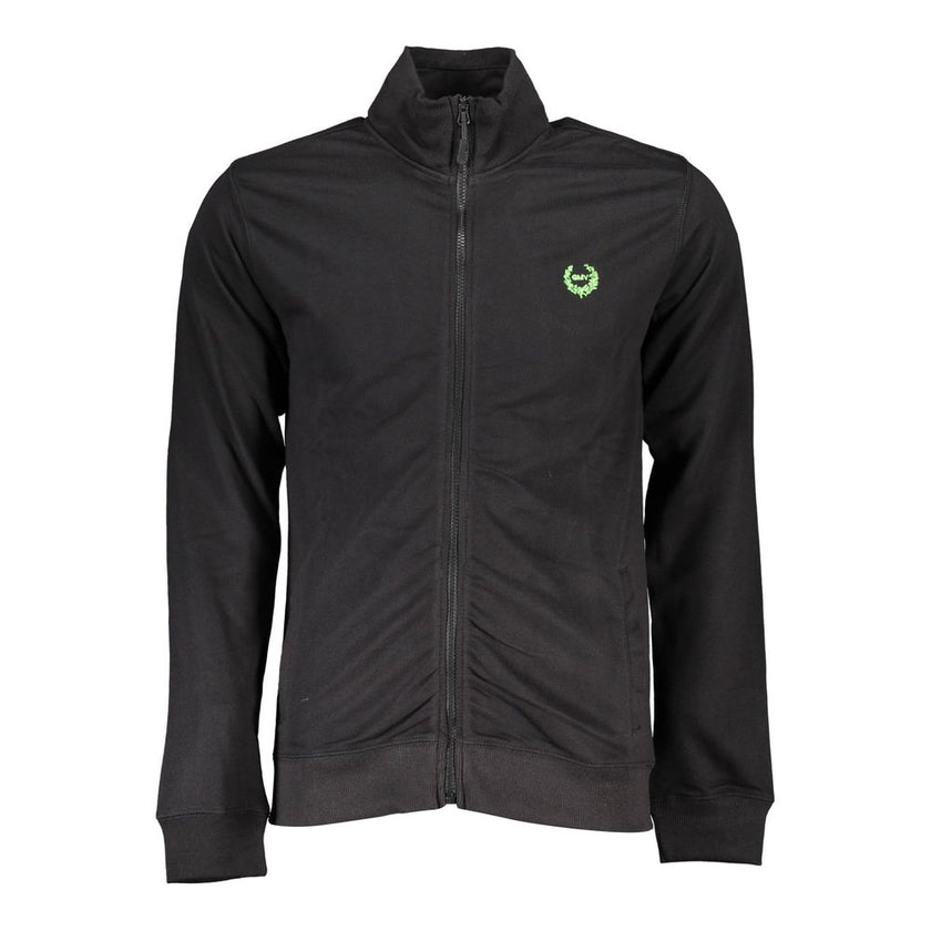 Gianmarco Venturi Schwarzer Baumwoll-Sweatshirt