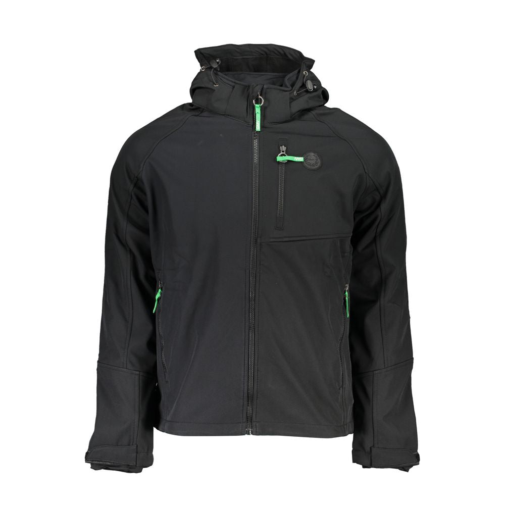 Gianmarco Venturi Men's Black Polyester Jacket