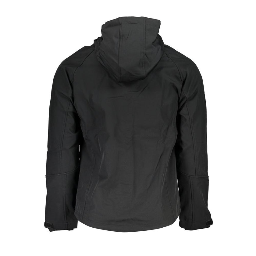 Gianmarco Venturi Schwarze Herrenjacke aus Polyester