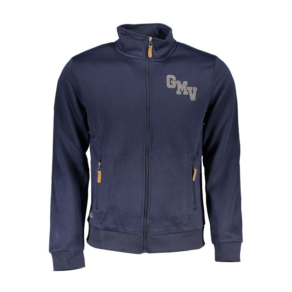 Gianmarco Venturi Blaues Herren-Sweatshirt aus Polyester